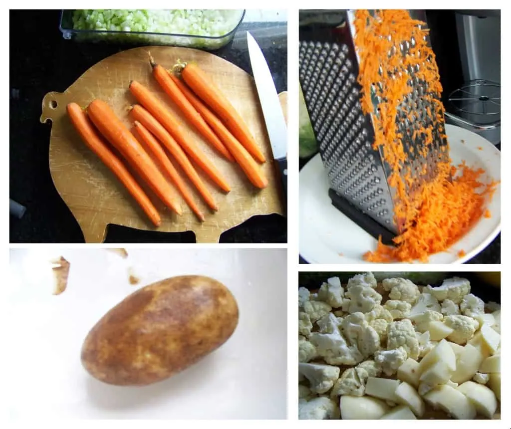 potato soup prep