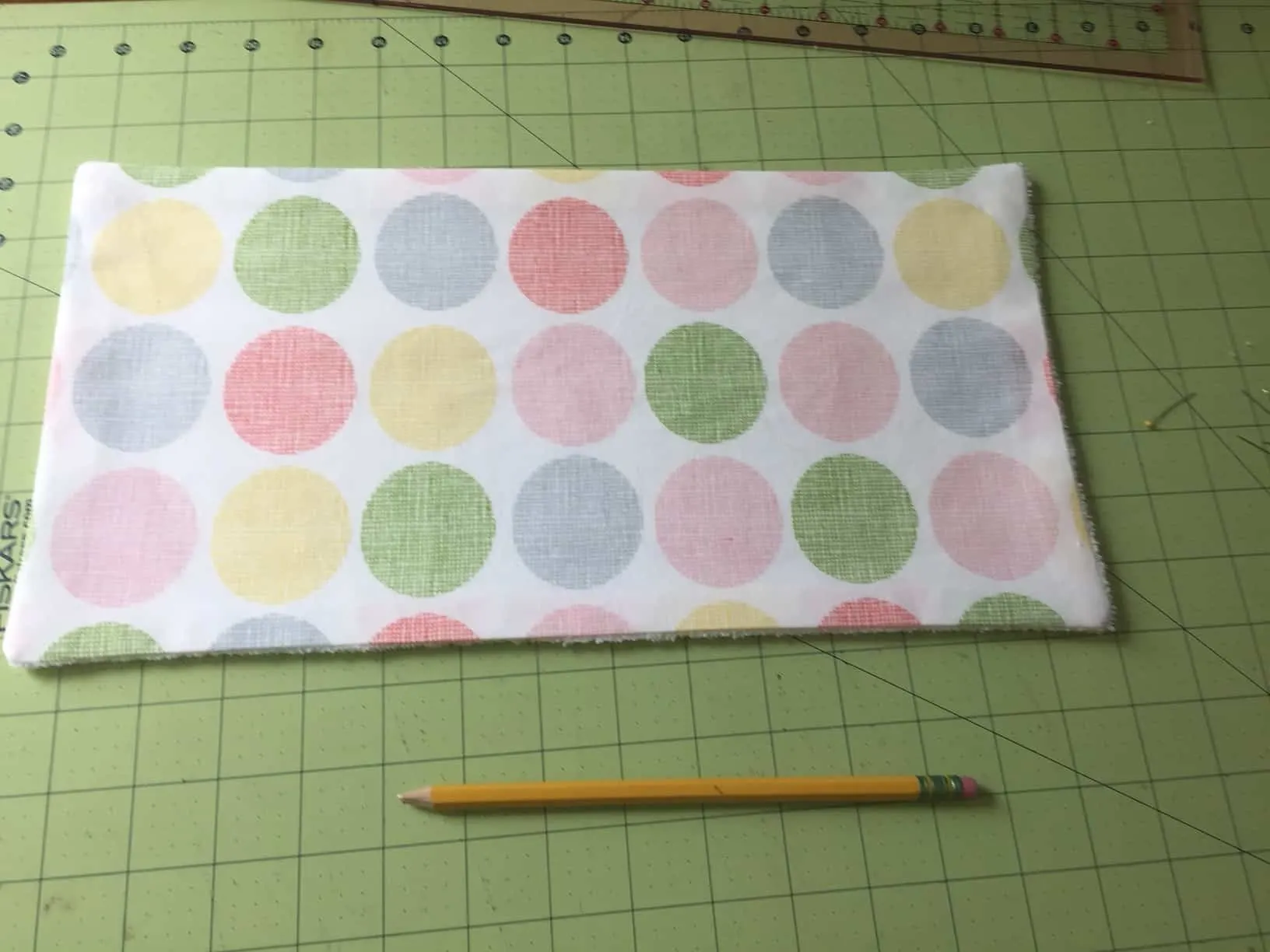 the burp cloth pressed