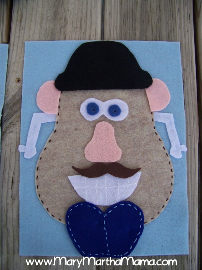 Quiet Book Pages 3-4 (Potato Head)