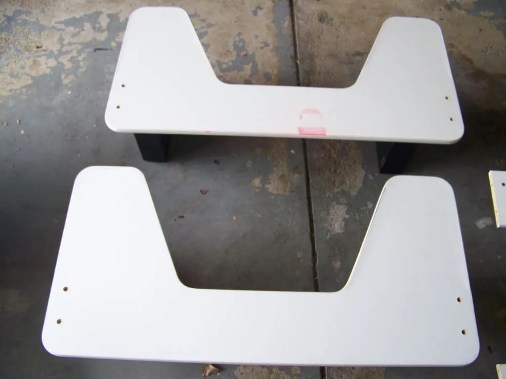 train table before the legs