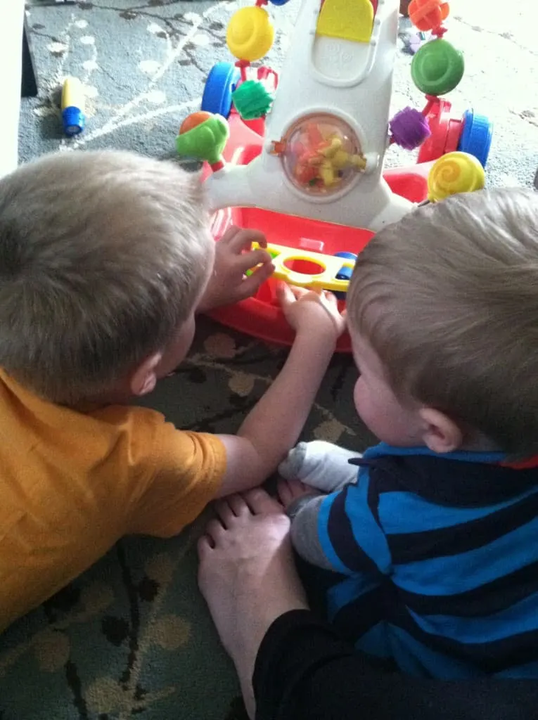 the boys playing together