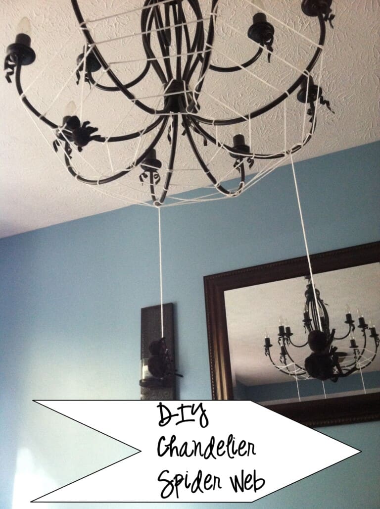 A Simple Chandelier Spider Web