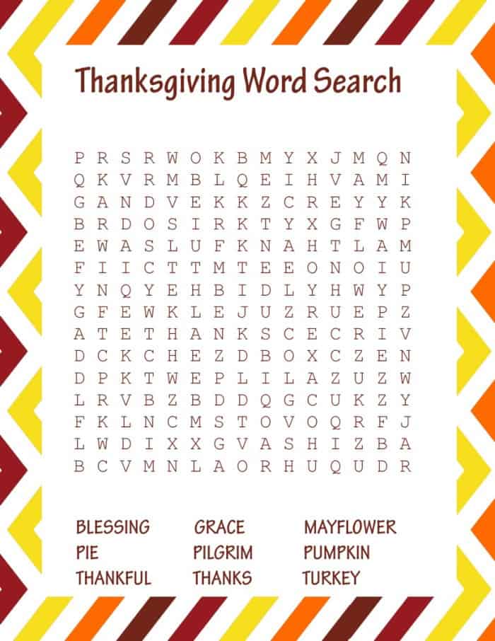 Thanksgiving Printables – Mary Martha Mama