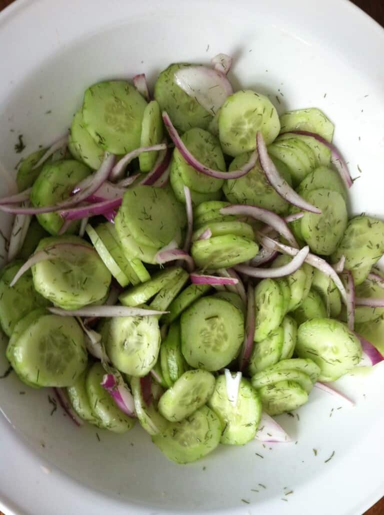 Healthy Cucumber Salad Recipe {Healthy Mama Week 26}
