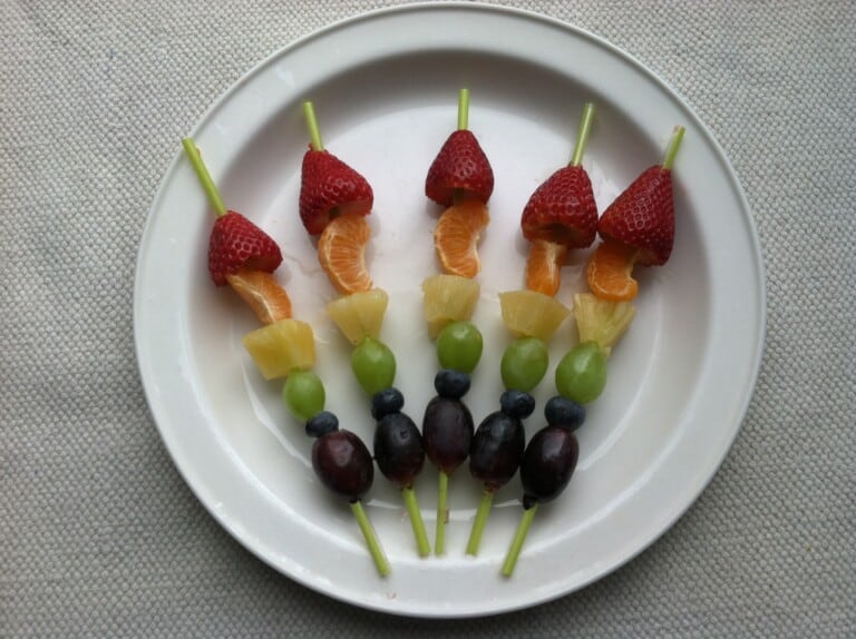 Rainbow Fruit Kabobs Recipe {Healthy Mama Week 25}