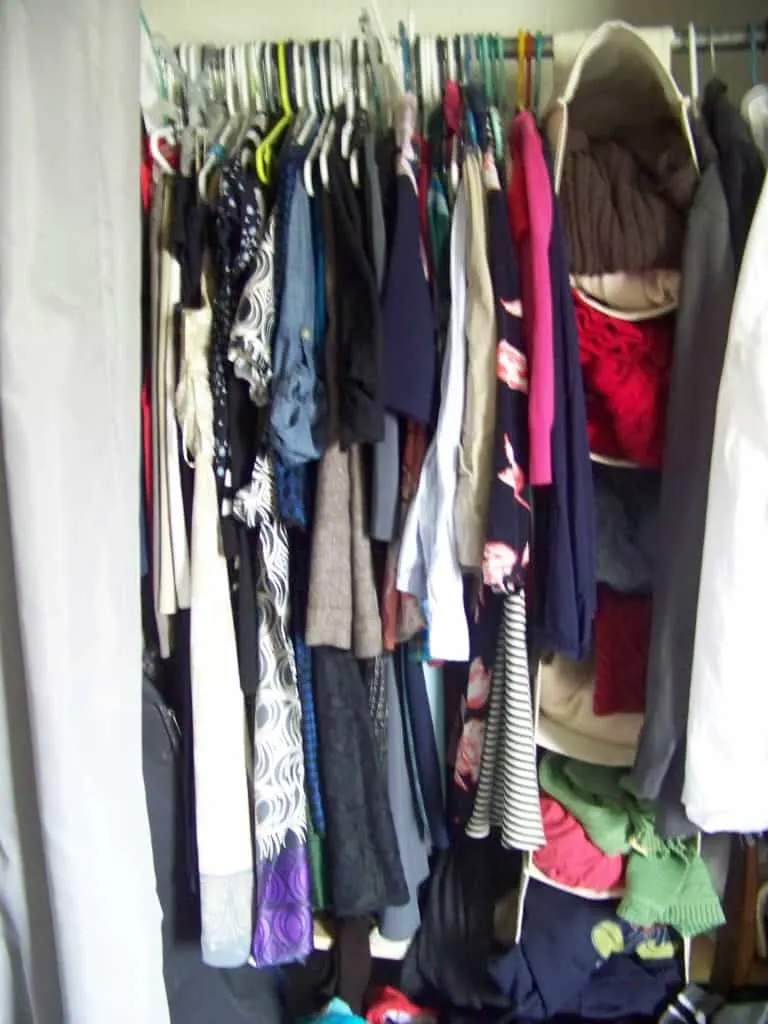 messy closet