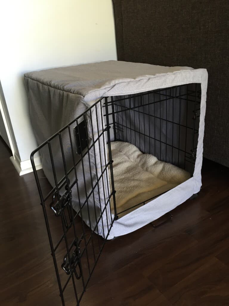 dog crate cover tutorial 5