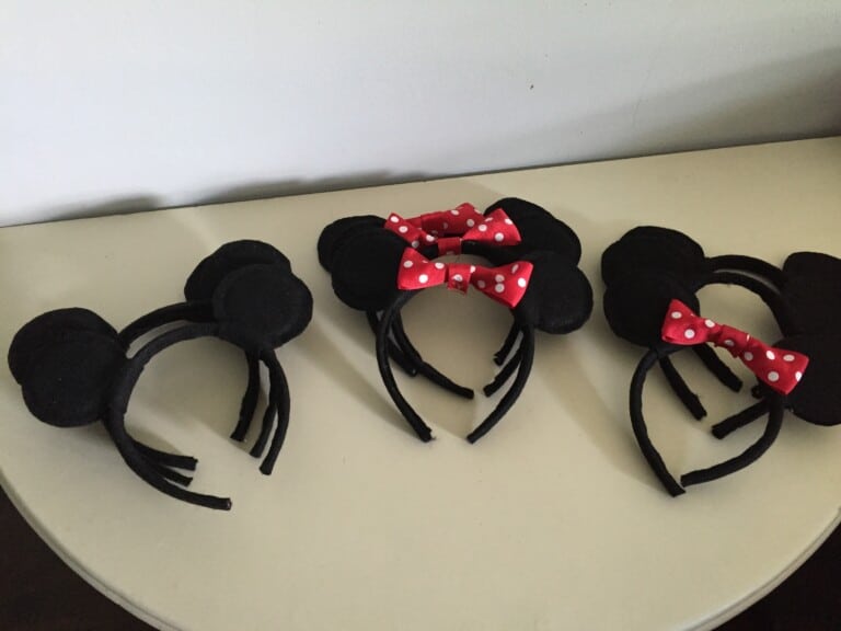 How to DIY Mickey & Minnie Mouse Ears {For about $1 Each!}