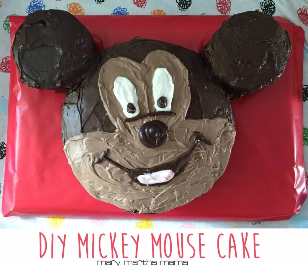 diy mickey mouse cake pinterest