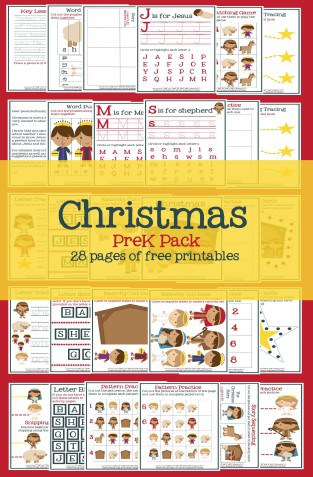 Christmas Worksheets for Preschoolers [Jesus' Birth] – Mary Martha Mama