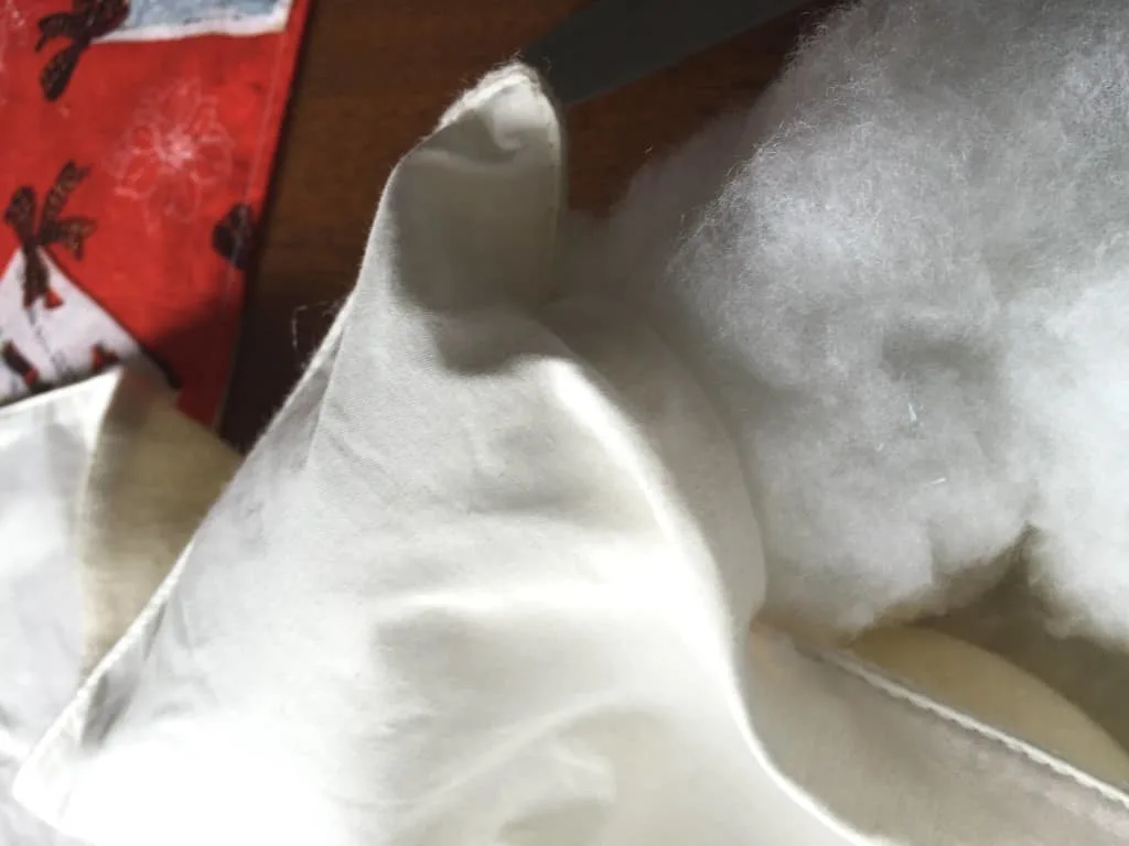 stuffing the pillow