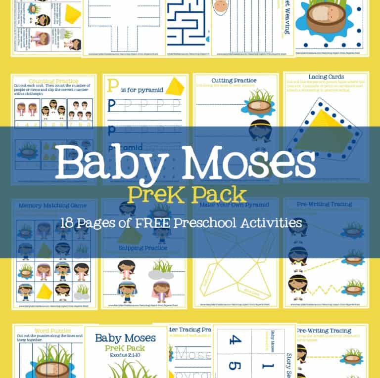 Baby Moses Activities for PreK & Early Elementary