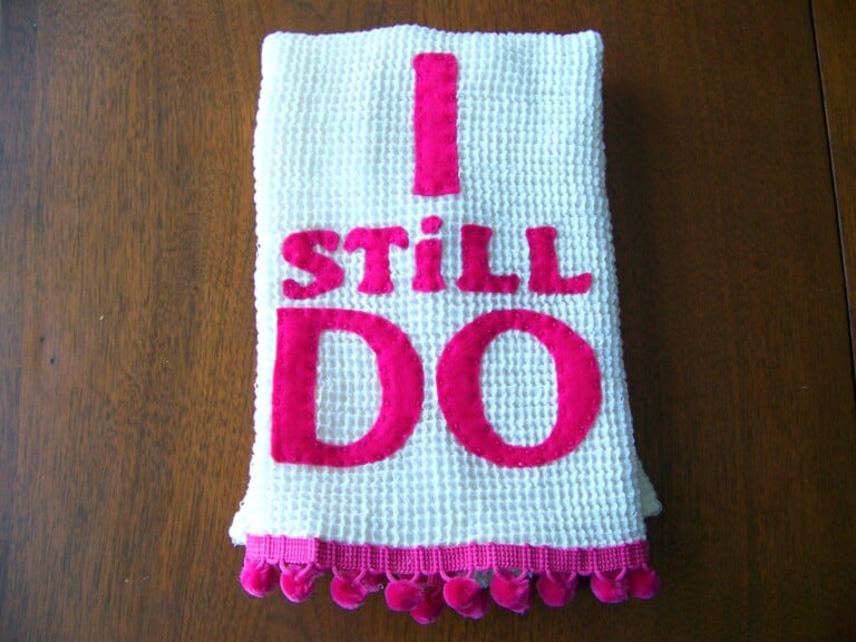 DIY I Still Do Dishtowels