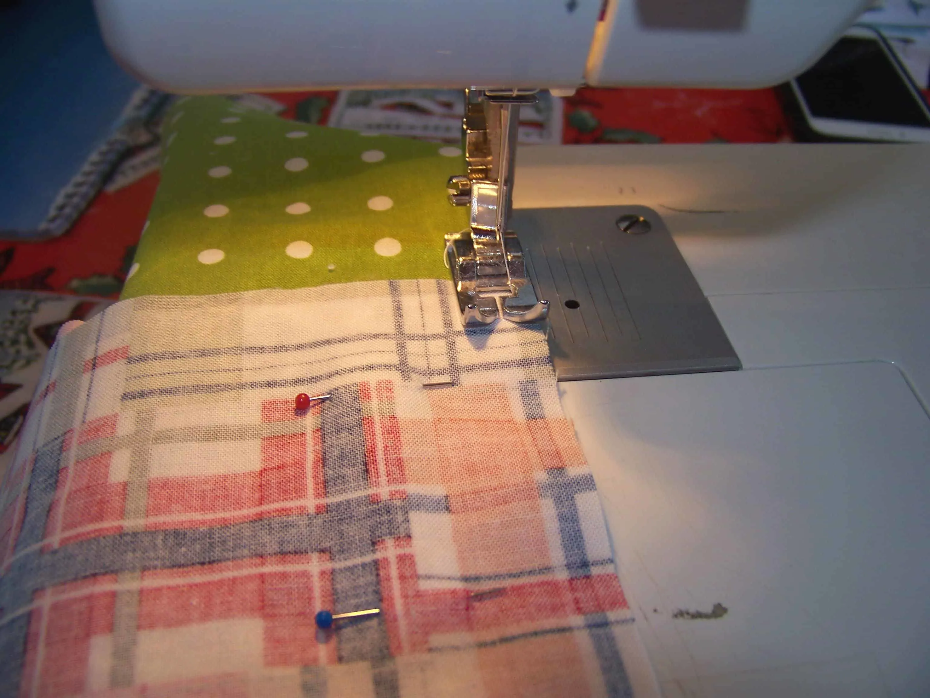 sewing the sides together