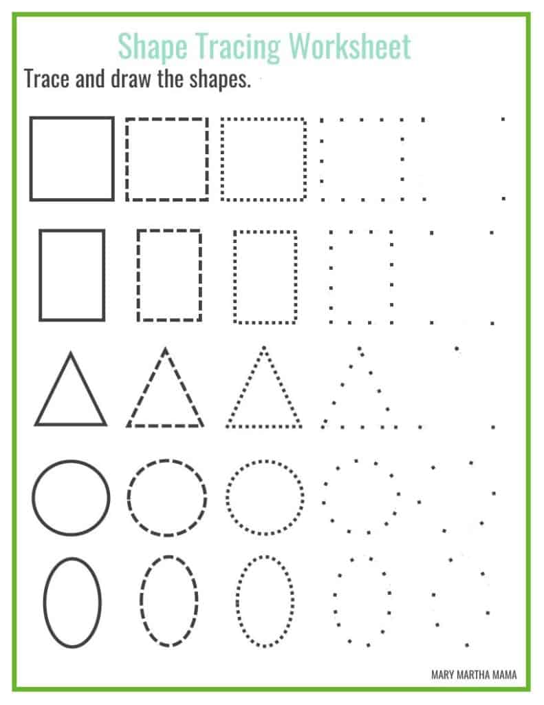 worksheet-on-shapes