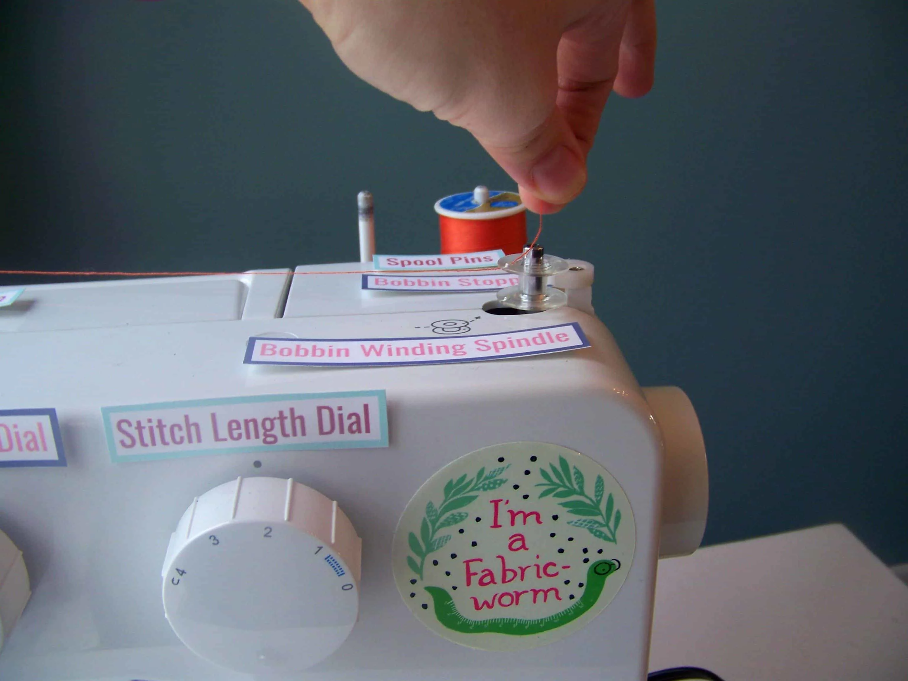 putting thread on the bobbin