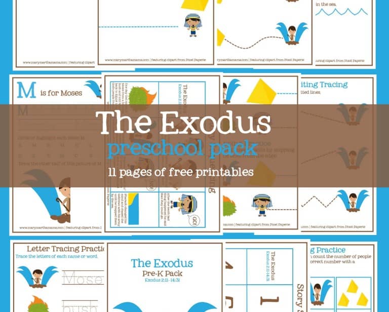 The Exodus from Egypt PreK Pack