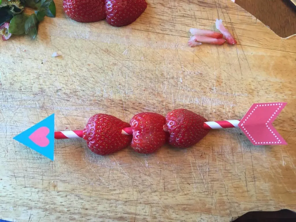 valentine fruit kabob 