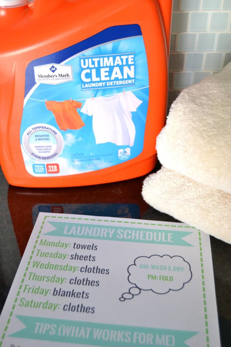 How to Conquer the Laundry Pile [with a free Printable Laundry Schedule]