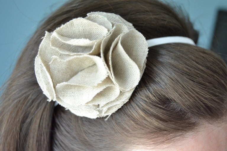 Ruffle Flower Headband Tutorial