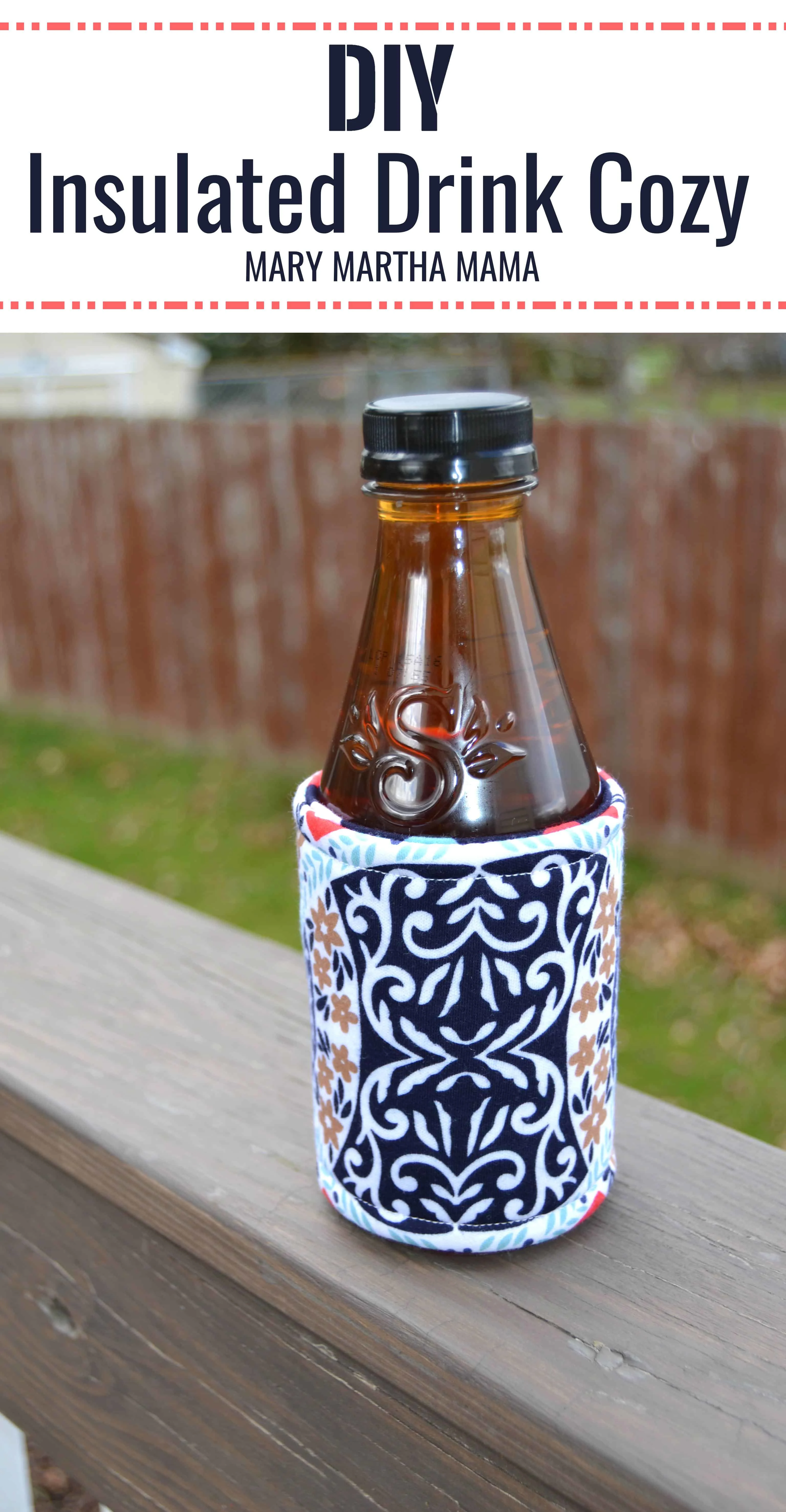 diy insulated drink cozy tutorial