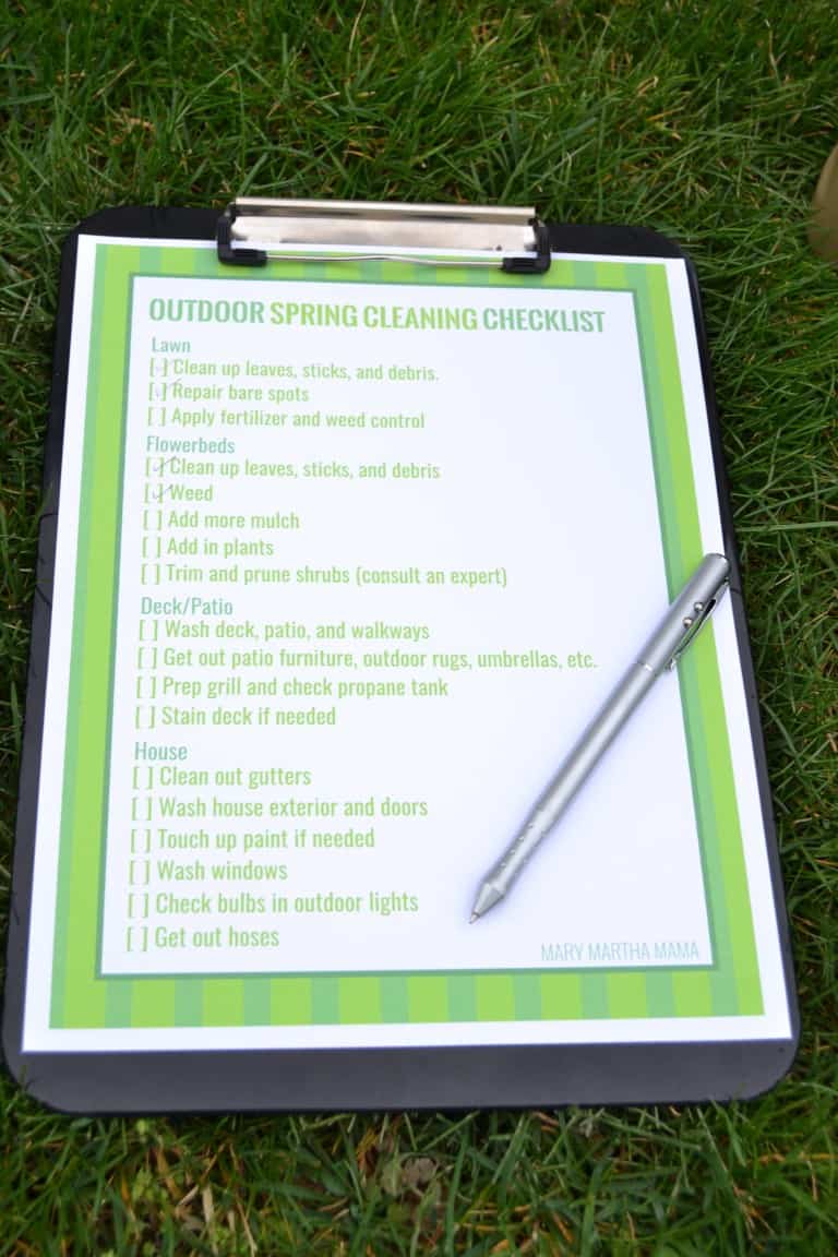 Operation Spring Spruce Up [Outdoor Spring Cleaning Checklist]