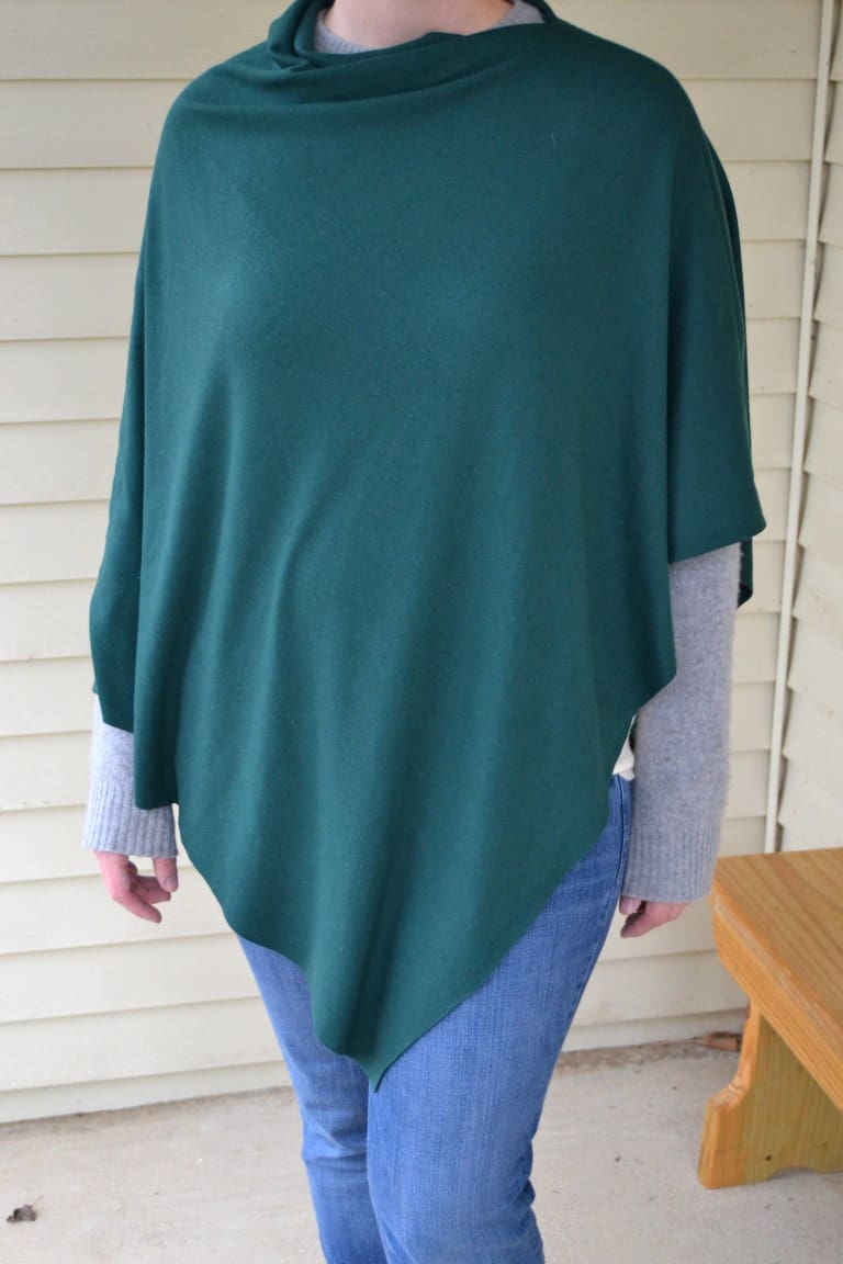 Easy DIY Poncho You Can Sew in Minutes