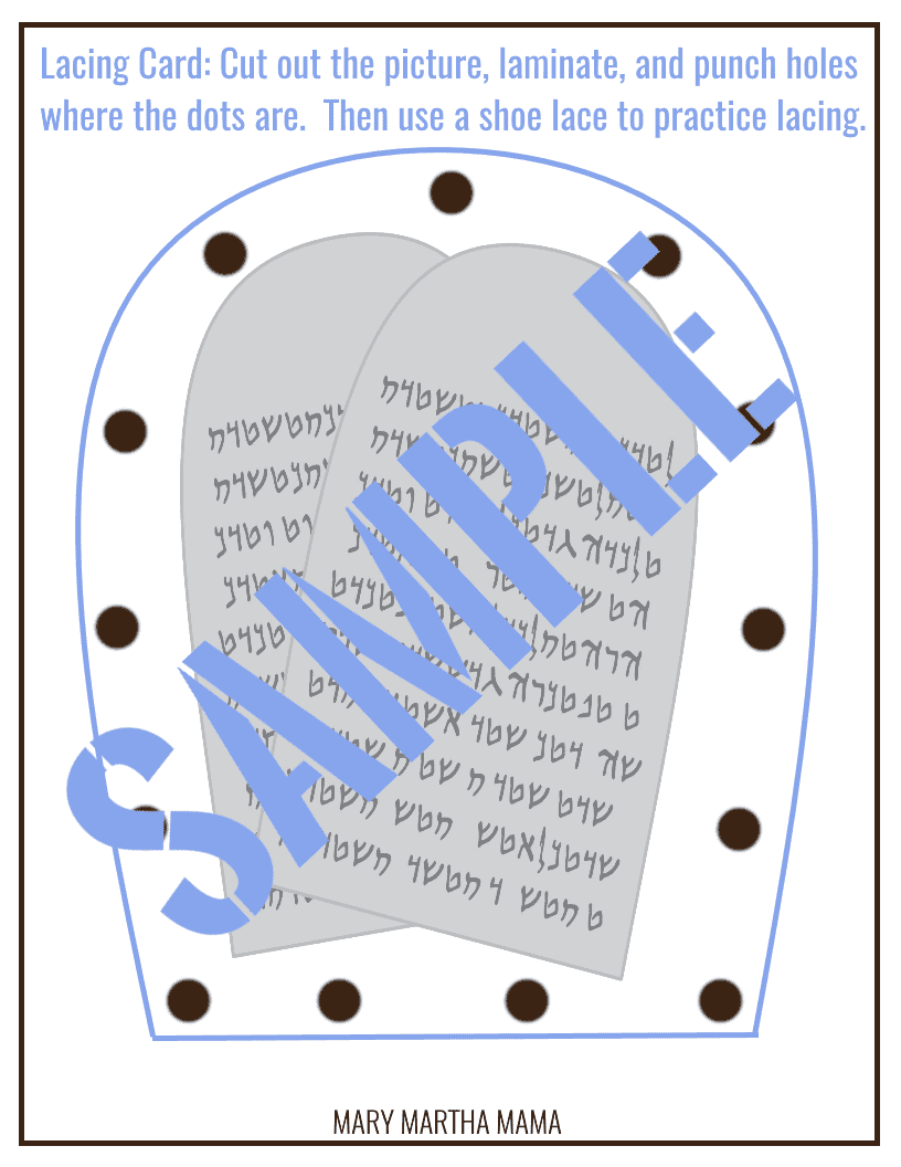 10 Commandments lacing