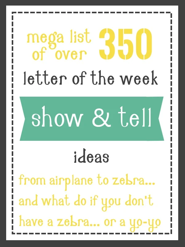 Show and Tell Ideas- 1000+ Creative Ideas for A-Z – Mary Martha Mama