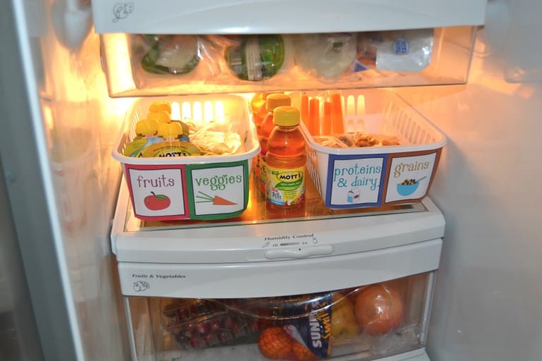 Kid's Snack Organization for the Fridge Mary Martha Mama