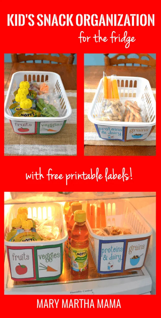 kids snack organization pin