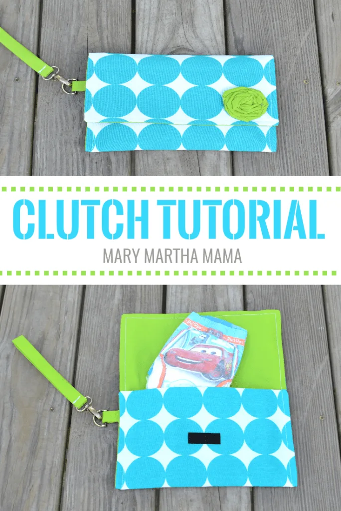 diy diaper clutch
