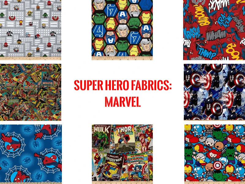 super hero fabrics marvel
