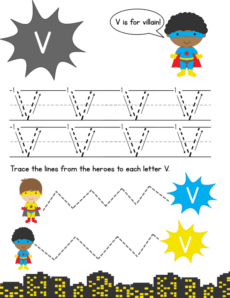 Super Hero Letter Tracing Pack: Upper Case