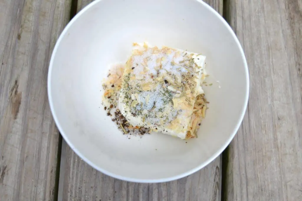 cream cheese with seasonings