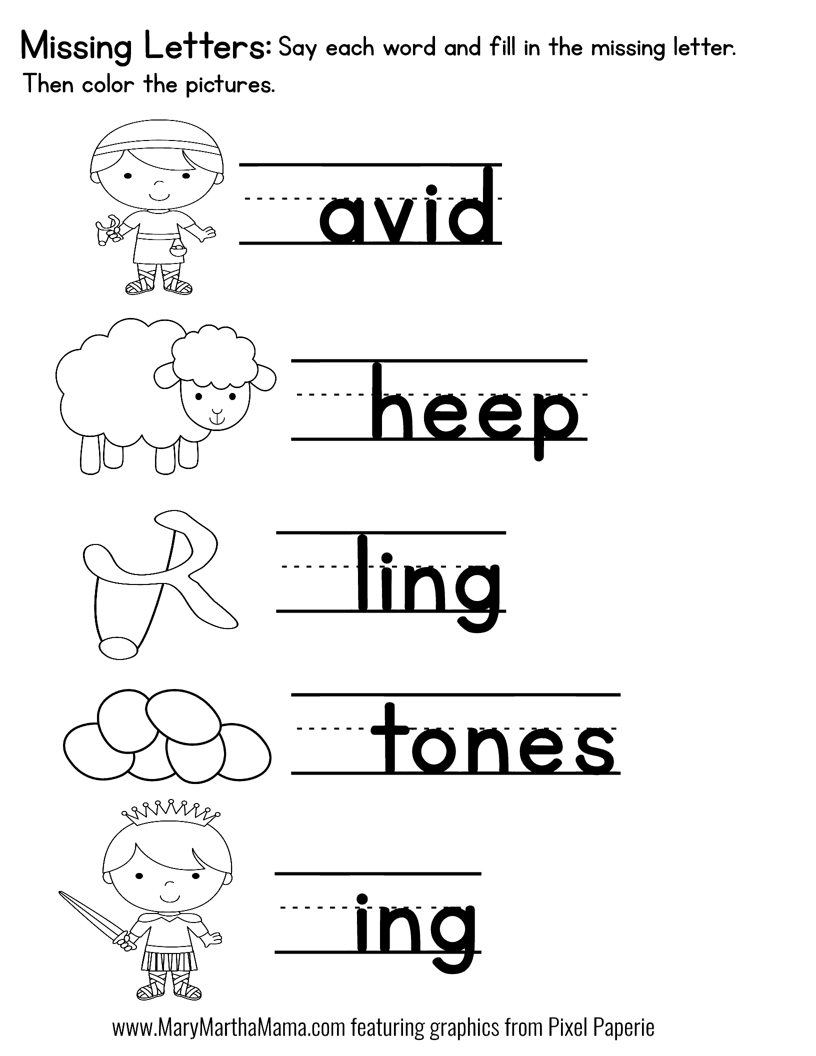 David and Goliath Activities [Free Printables] – Mary Martha Mama