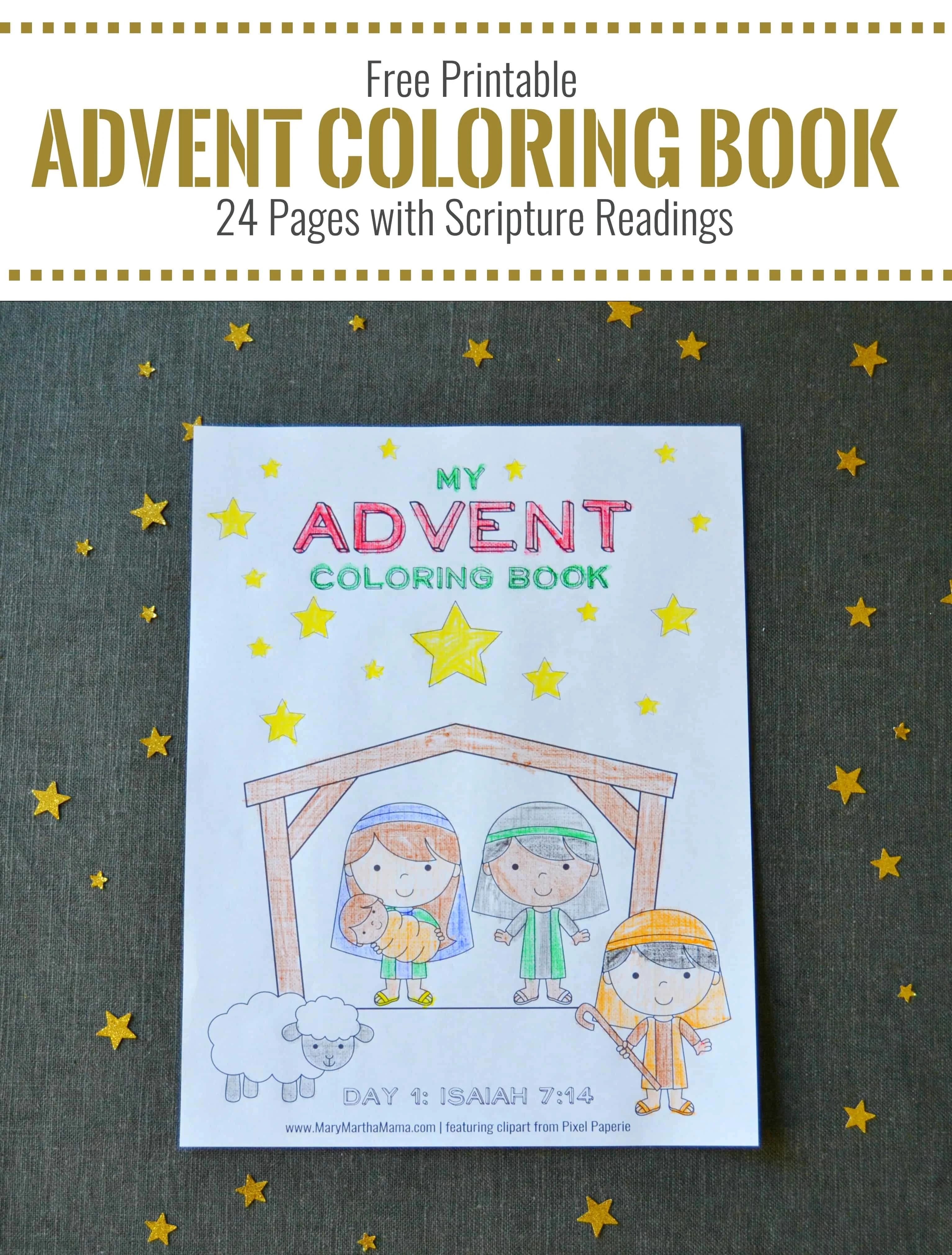 advent coloring book for Advent ideas for families