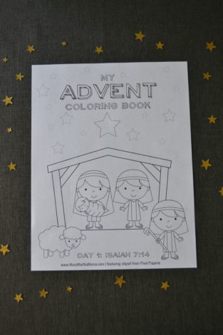 Advent Coloring Pages: 24 Free Printable Pages for Kids – Mary Martha Mama