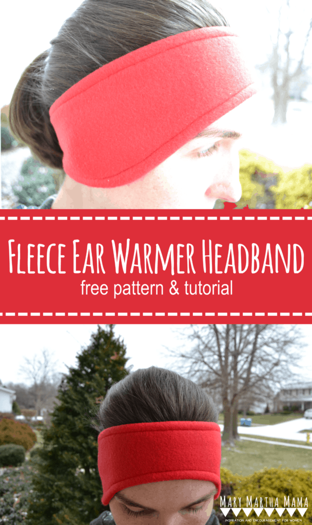 Fleece Ear Warmer Headband Tutorial – Mary Martha Mama