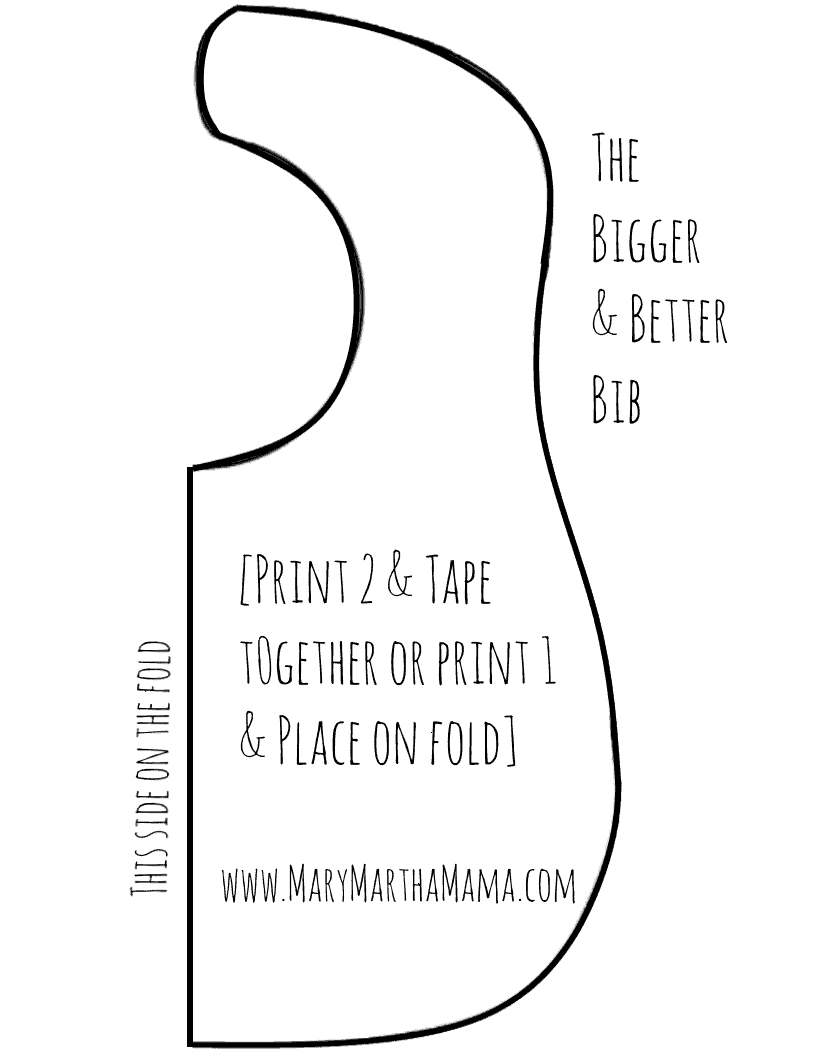 Bib Pattern for Beginners with Video Tutorial – Mary Martha Mama