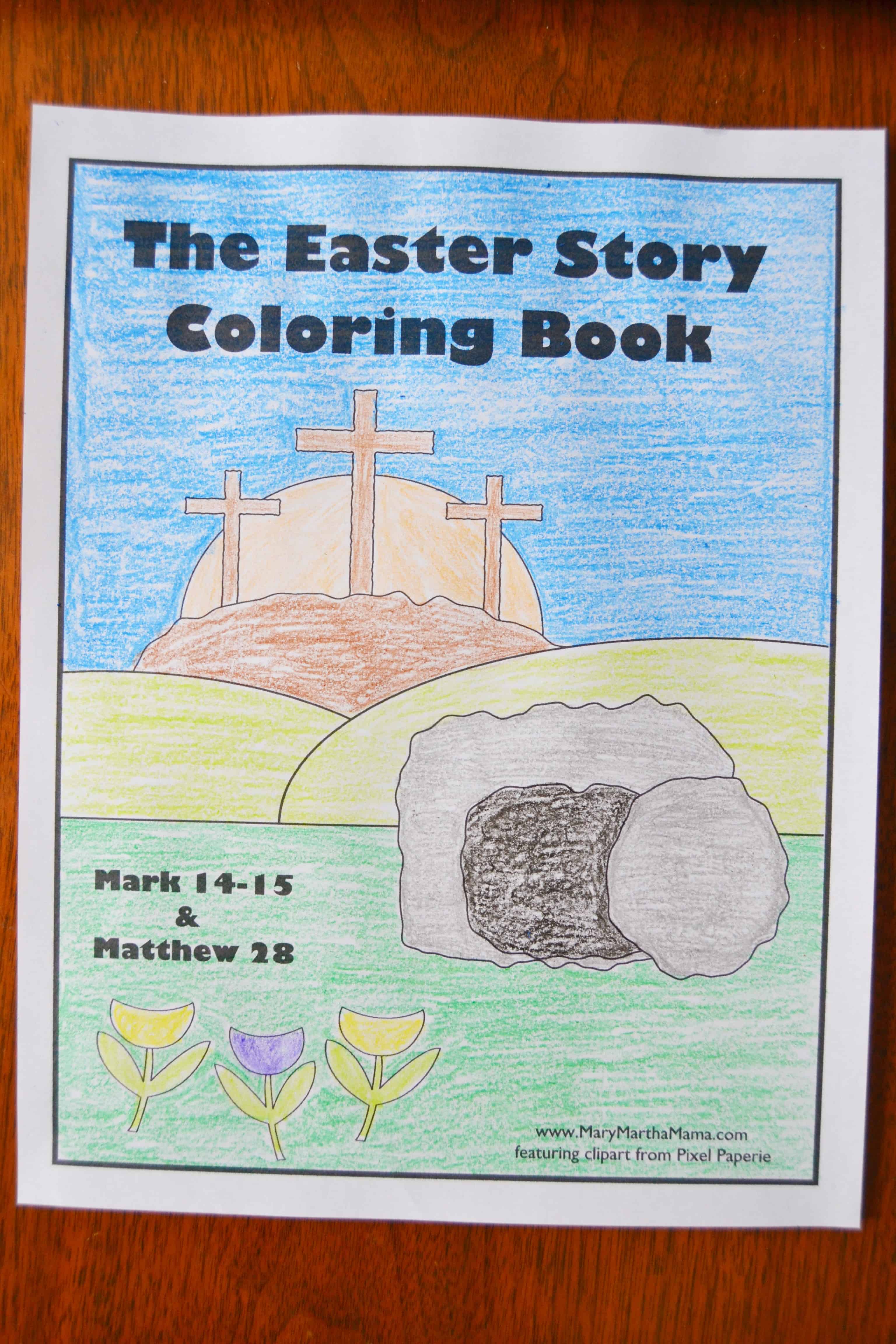 Religious Easter Coloring Pages – Mary Martha Mama