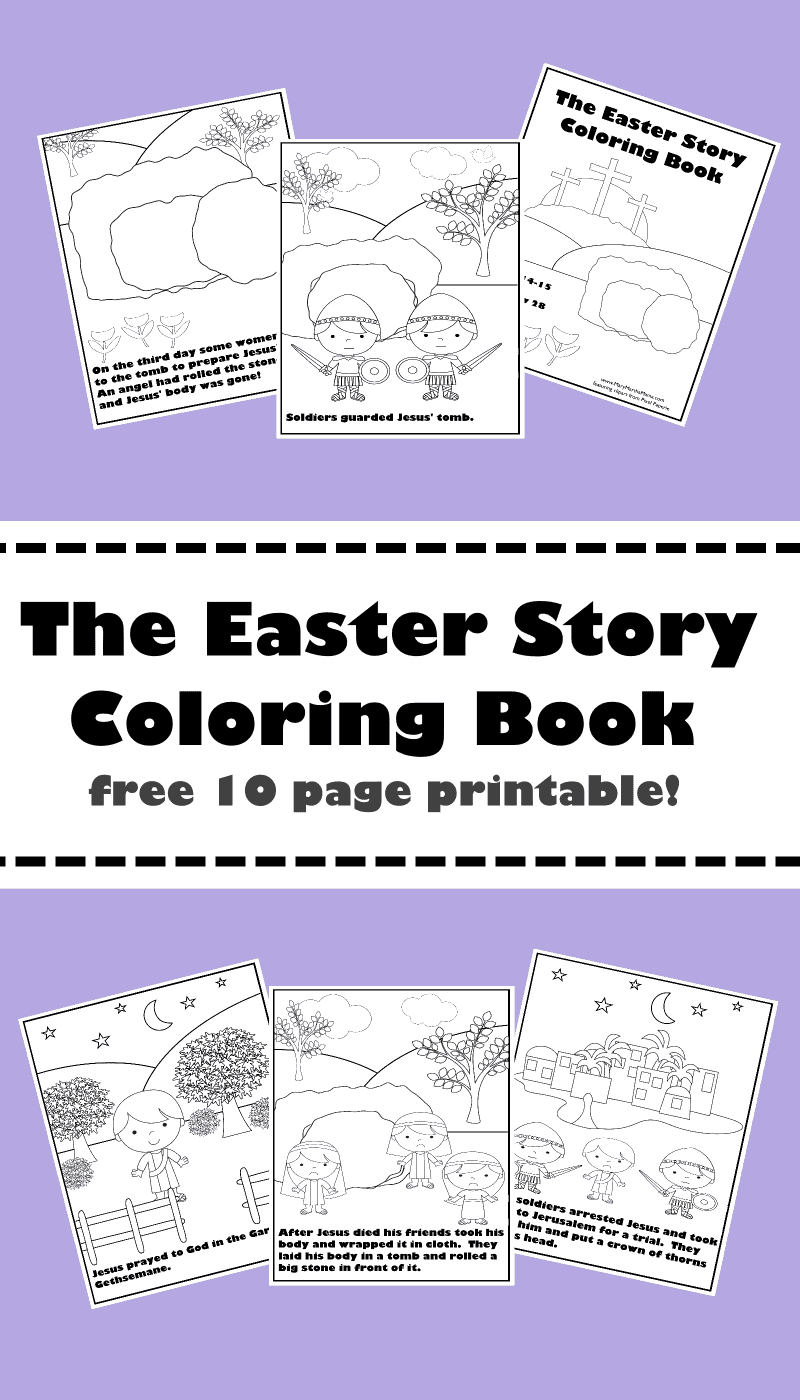 Printable Easter Mini Coloring Book Religious Coloring Book Easter Egg and  Bunny Coloring Pages for Kids 