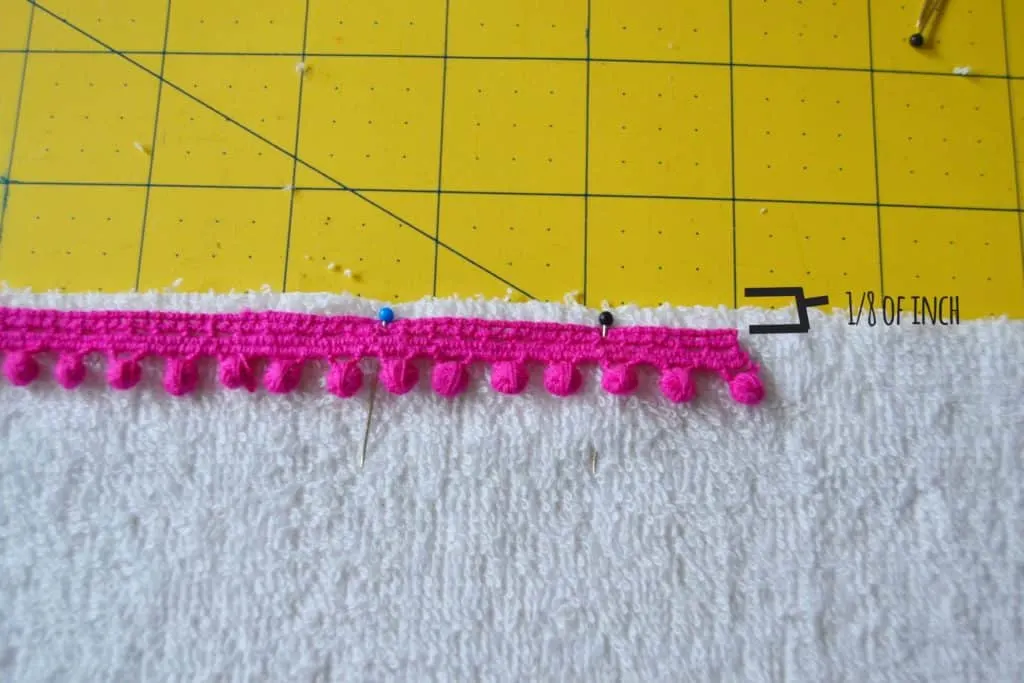 pinning the pom pom trim