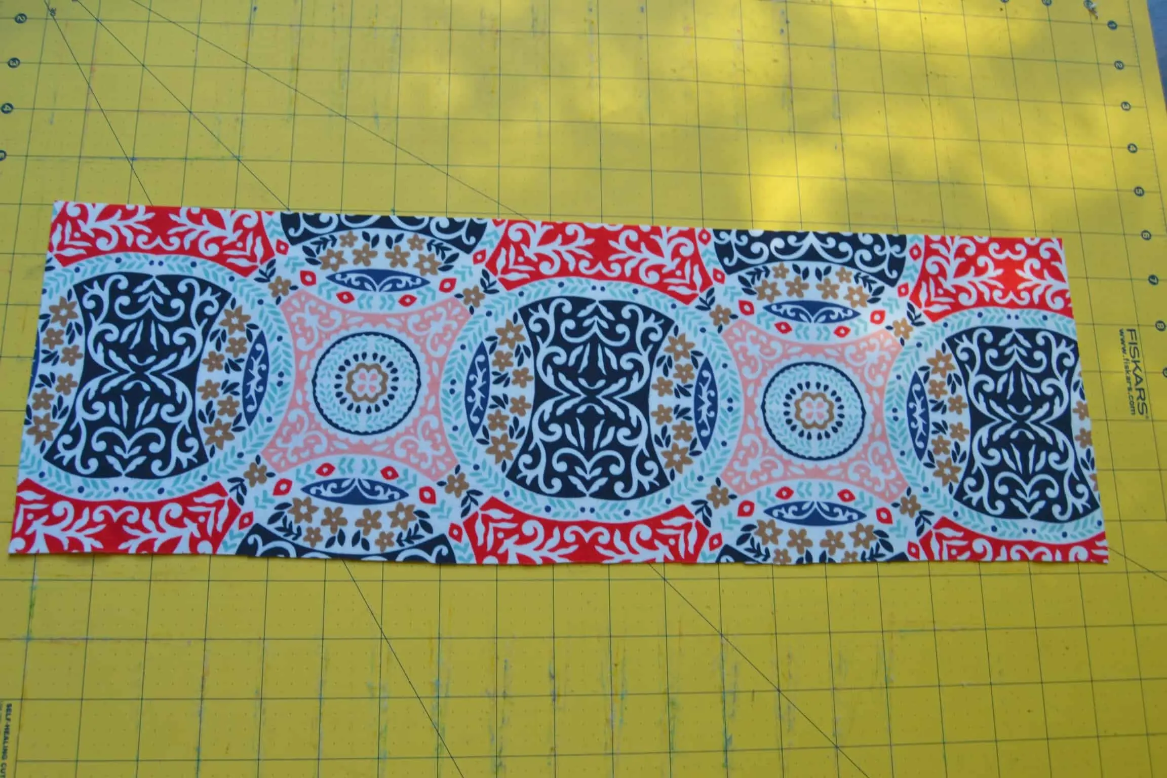 the fabric cut