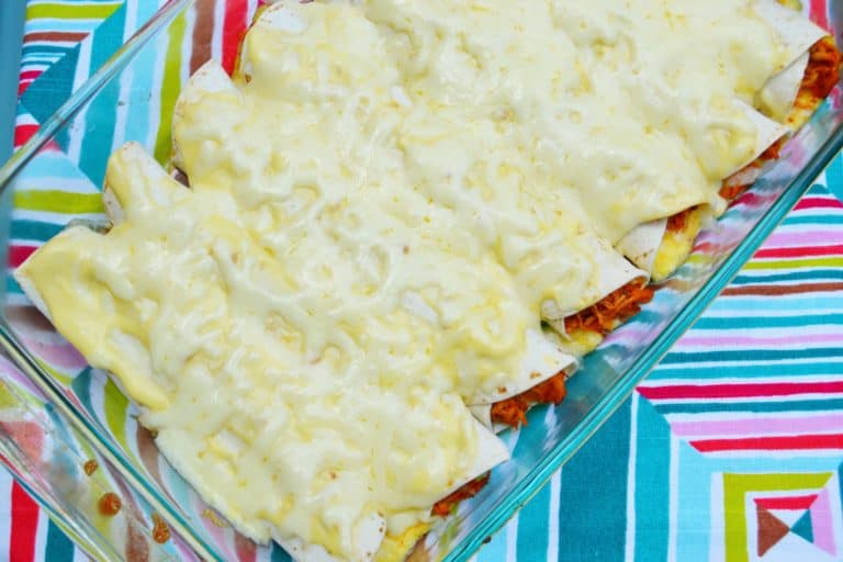 Creamy Chipotle Chicken Enchiladas