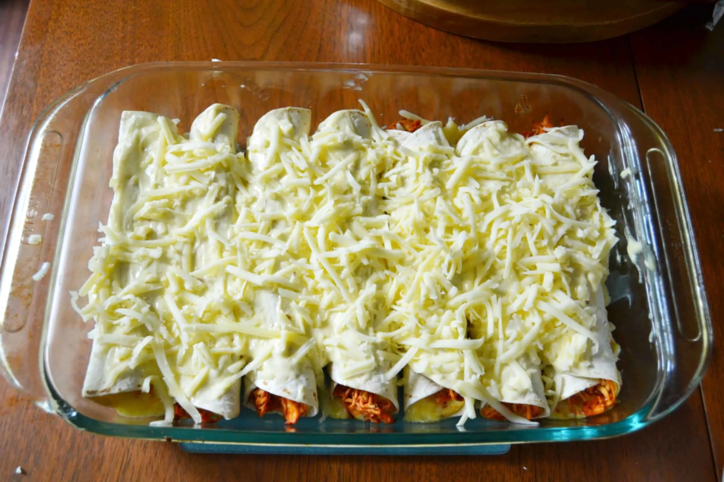 covered in cheese