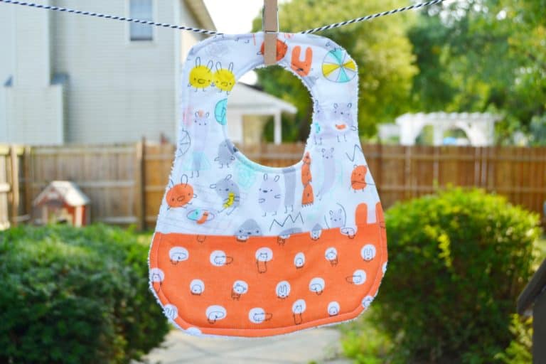 Two Thirds Baby Bib [A DIY Baby Bib that's Cute but Easy]