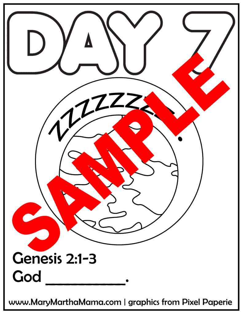 Creation Coloring Pages Help Kids Learn the Story – Mary Martha Mama