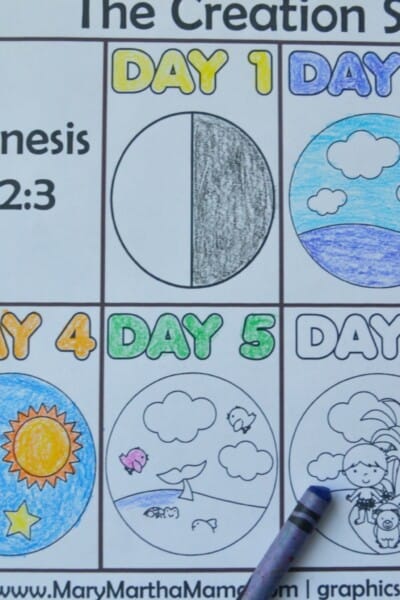 Creation Coloring Pages – Mary Martha Mama Creation Coloring Pages – Mary Martha Mama