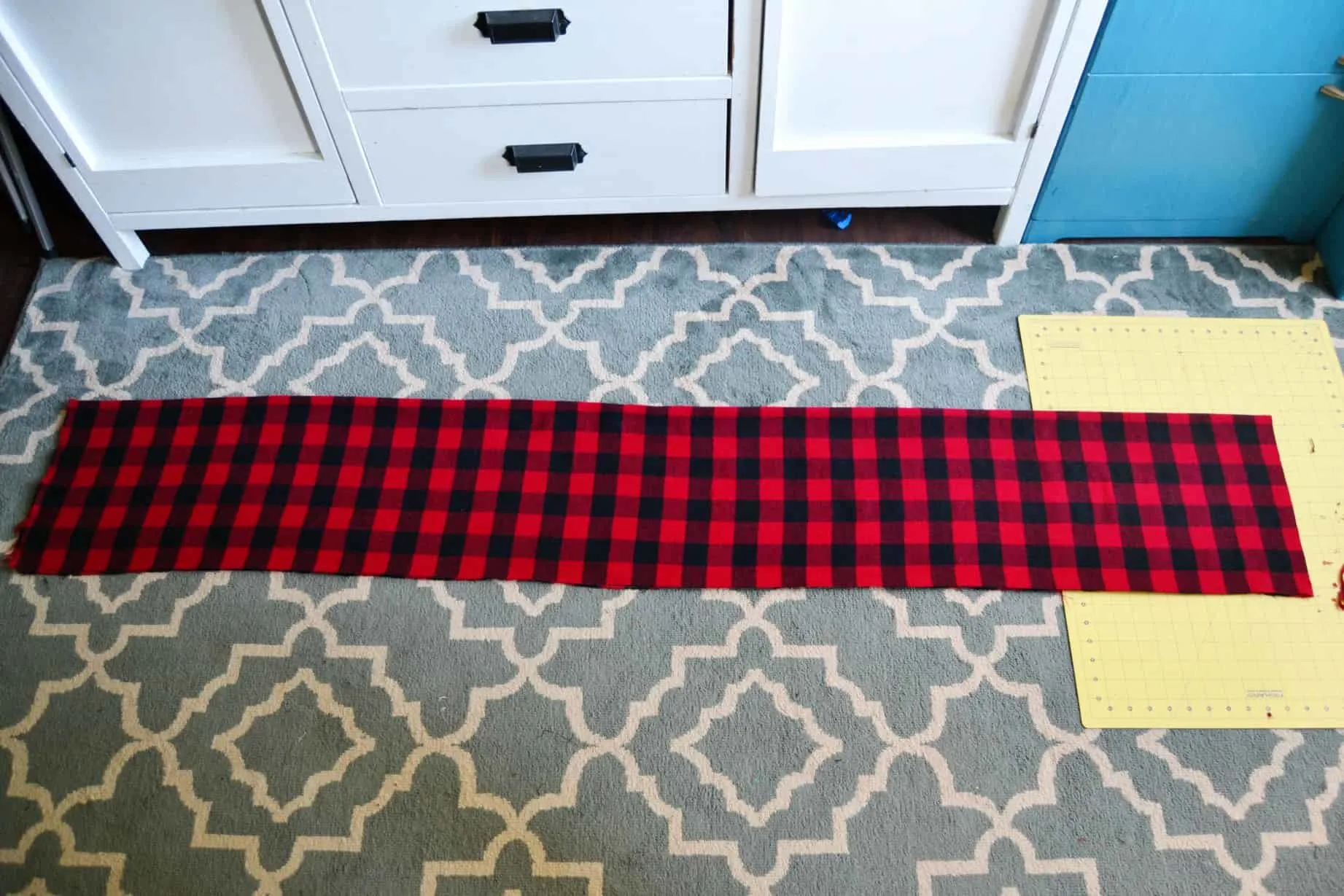 folded in half